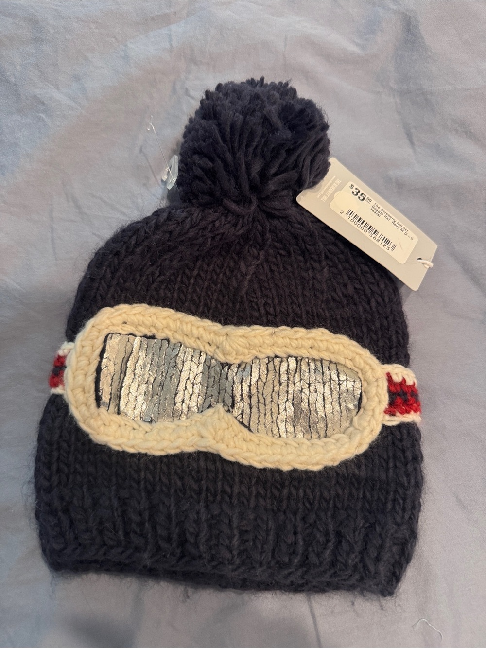 NWT The Blueberry Hill Ski Goggles Hat Navy M (2-5 years)